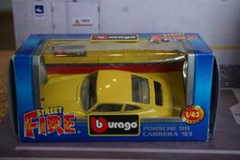 Burago `93 Porsche 911 Carrera 1:43 OVP TOP !!!!!!!!!